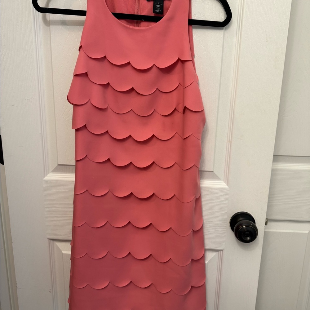 White House Black Market Coral Sleeveless Dress